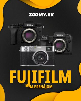 Počúvame vás – Fujifilm máme odteraz aj v požičovni ZOOMY.SK 📸✨ Do nášho rentalu sme pridali foťáky a sklá pre všetkých...